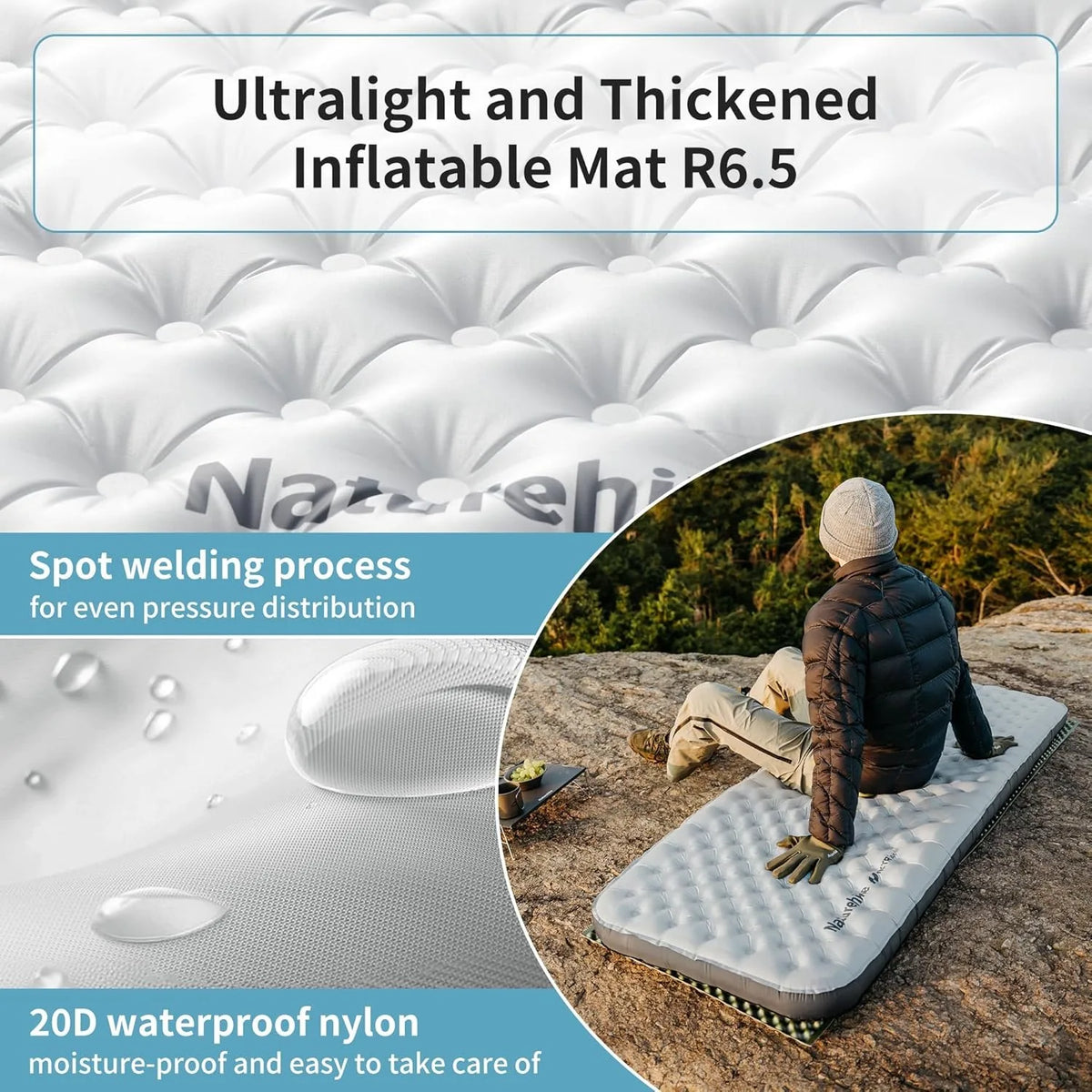 Naturehike R6.5 Air Mattress Ultralight Camping Sleeping Pad