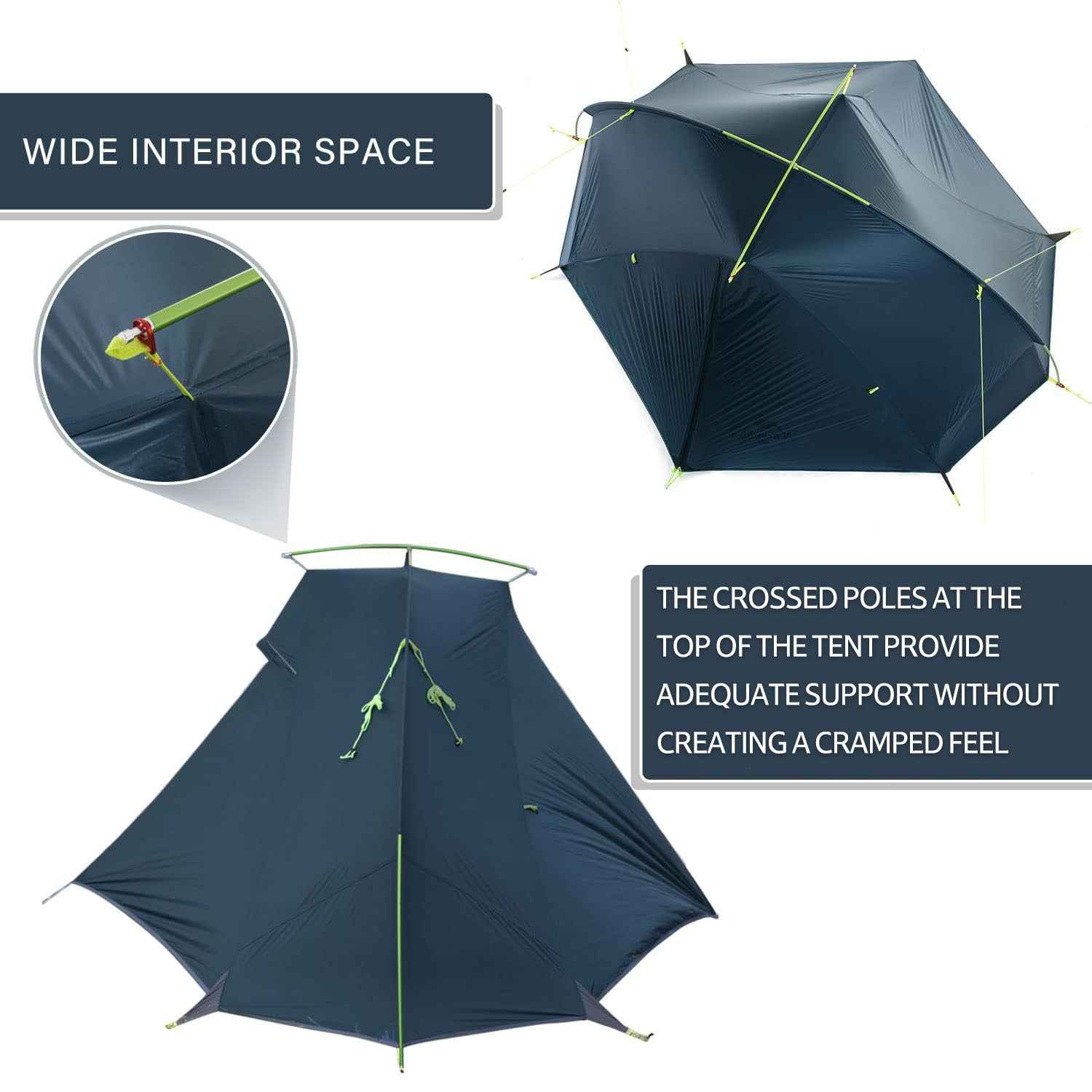 Tagar™ 2-Person Ultralight Backpacking Tent