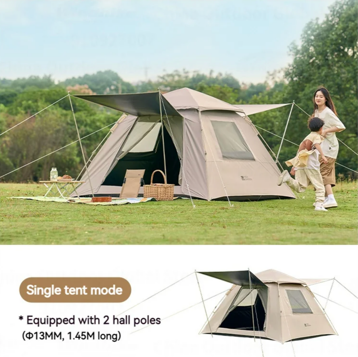 Mobi Garden Instant Set-Up Tent Vinyl Coated