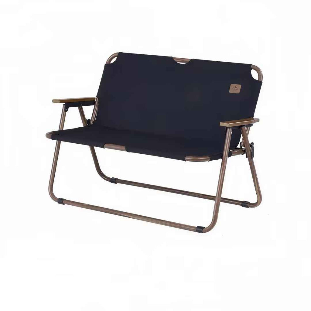 Wood Grain Double Camping Chair