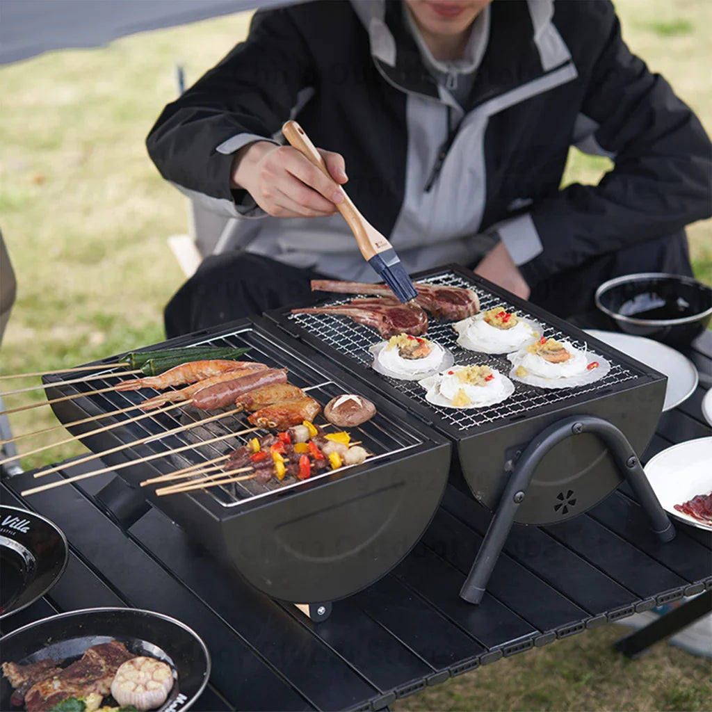Mobi Garden Double-Sided Portable Barbecue Grill (2026)