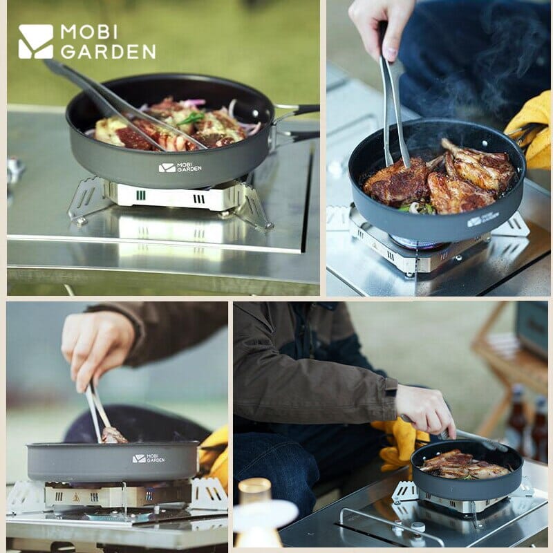MOBI GARDEN 8-Inch Non-Stick Camping Frying Pan