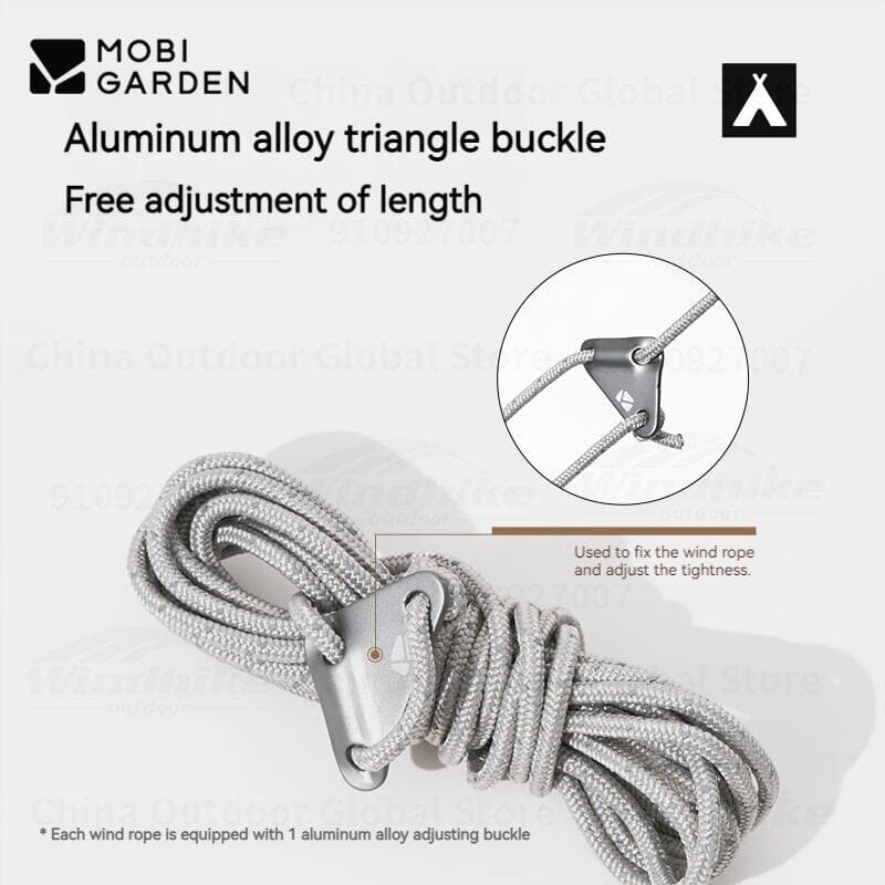 MOBI GARDEN 4m Reflective Guyline Set (4 Pack)