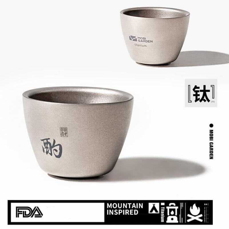 MOBI GARDEN Titanium Sake Cup 50ml