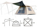 MOBI GARDEN ZERO AUTOMATIC TENT-SPACE 155 (Black vinyl)