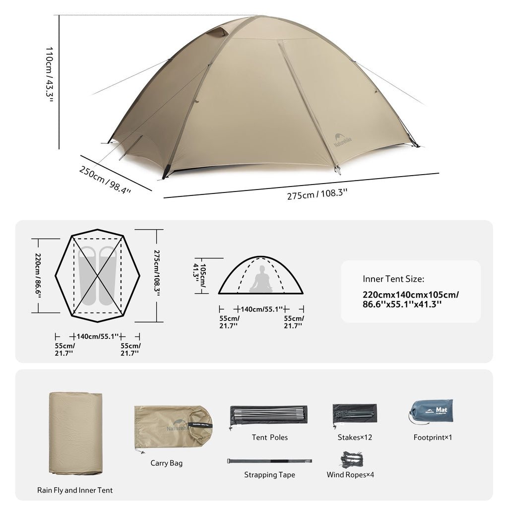 Giling PRO™ 4-Season 2-Person Backpacking Tent
