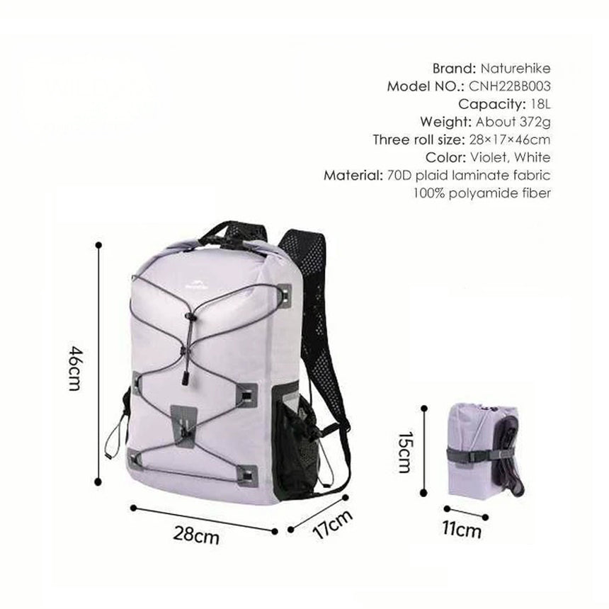 Naturehike Far Mountain Lightweight Sports Backpack Violet/18L (2026)